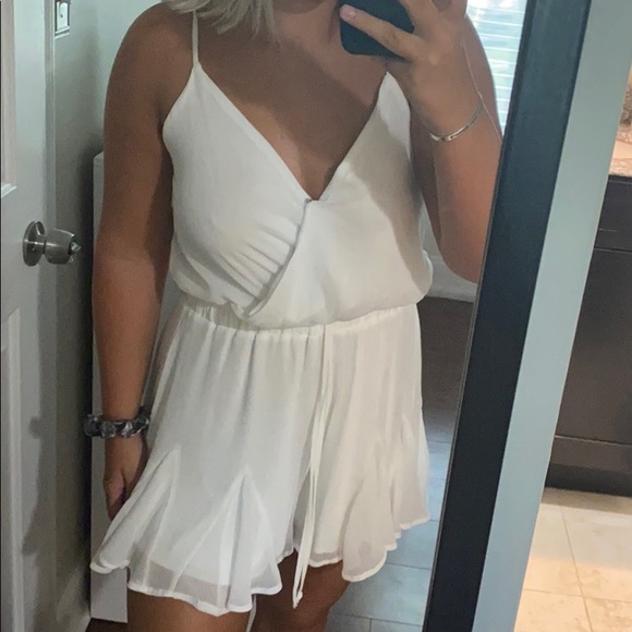 white dressy jumpsuit